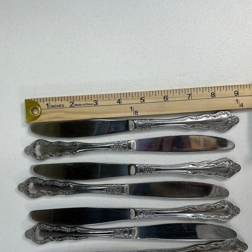 Michael Lloyd 12 Butter Knife Knives‎ Stainless Flatware Stainless Replacement